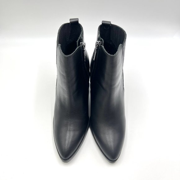 Blondo Womens Size 6.5 Black Leather Waterproof Block Heel Ankle Boots Shoes - Picture 3 of 12